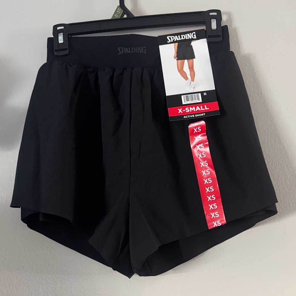 Spalding Black Women's Athletic Shorts